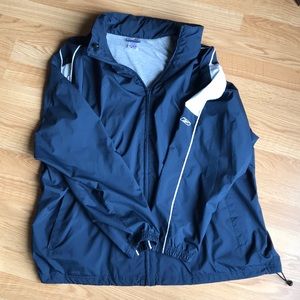 Men’s XXL Reebok Track Jacket Wind Breaker Hood!